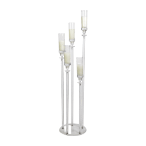 Candelabro Estandarte 5 Bocas com Velas